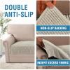 imageHVERSAILTEX Plush Chenille Dog Bed Cover Thick Soft Sofa Cover for 3 Cushion Couch Anti Slip Couch Cover Furniture Protector for Dog Pet Cat 35quot x 82quot DoveIsland Fossi