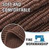 imageHVERSAILTEX Plush Chenille Dog Bed Cover Thick Soft Sofa Cover for 3 Cushion Couch Anti Slip Couch Cover Furniture Protector for Dog Pet Cat 35quot x 82quot DoveCaramel