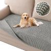 imageHVERSAILTEX Plush Chenille Dog Bed Cover Thick Soft Sofa Cover for 3 Cushion Couch Anti Slip Couch Cover Furniture Protector for Dog Pet Cat 35quot x 82quot DoveDove