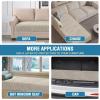 imageHVERSAILTEX Plush Chenille Dog Bed Cover Thick Soft Sofa Cover for 3 Cushion Couch Anti Slip Couch Cover Furniture Protector for Dog Pet Cat 35quot x 82quot DoveIsland Fossi