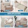 imageHVERSAILTEX Plush Chenille Dog Bed Cover Thick Soft Sofa Cover for 3 Cushion Couch Anti Slip Couch Cover Furniture Protector for Dog Pet Cat 35quot x 82quot DoveOatmeal