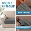 imageHVERSAILTEX Plush Chenille Dog Bed Cover Thick Soft Sofa Cover for 3 Cushion Couch Anti Slip Couch Cover Furniture Protector for Dog Pet Cat 35quot x 82quot DoveGrey