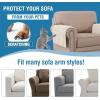 imageHVERSAILTEX Plush Chenille Dog Bed Cover Thick Soft Sofa Cover for 3 Cushion Couch Anti Slip Couch Cover Furniture Protector for Dog Pet Cat 35quot x 82quot DoveIvory