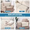 imageHVERSAILTEX Plush Chenille Dog Bed Cover Thick Soft Sofa Cover for 3 Cushion Couch Anti Slip Couch Cover Furniture Protector for Dog Pet Cat 35quot x 82quot DoveIvory