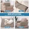 imageHVERSAILTEX Plush Chenille Dog Bed Cover Thick Soft Sofa Cover for 3 Cushion Couch Anti Slip Couch Cover Furniture Protector for Dog Pet Cat 35quot x 82quot DoveTaupe