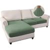 imageHVERSAILTEX Sectional Couch Covers 1 Piece Chaise Slipcover L Shape Separate Cushion Couch Cover for Both LeftRight Sectional Couch Seat Only 1 Chaises IvoryLoden Frost