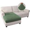 imageHVERSAILTEX Sectional Couch Covers 1 Piece Chaise Slipcover L Shape Separate Cushion Couch Cover for Both LeftRight Sectional Couch Seat Only 1 Chaises IvoryLoden Frost
