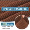 imageHVERSAILTEX Sectional Couch Covers 1 Piece Chaise Slipcover L Shape Separate Cushion Couch Cover for Both LeftRight Sectional Couch Seat Only 1 Chaises IvoryCaramel