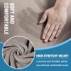 imageHVERSAILTEX Sofa Cover 4 Piece T Cushion Sofa Slipcovers Couch Cover Furniture Protector Stretch T Cushion Sofa Covers for 3 Cushion Couch with 3 Individual T Cushion Covers IvoryTaupe
