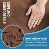 imageHVERSAILTEX Sofa Cover 4 Piece T Cushion Sofa Slipcovers Couch Cover Furniture Protector Stretch T Cushion Sofa Covers for 3 Cushion Couch with 3 Individual T Cushion Covers IvoryCaramel