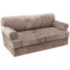 imageHVERSAILTEX Sofa Cover 4 Piece T Cushion Sofa Slipcovers Couch Cover Furniture Protector Stretch T Cushion Sofa Covers for 3 Cushion Couch with 3 Individual T Cushion Covers IvoryTaupe