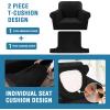 imageHVERSAILTEX Sofa Cover 4 Piece T Cushion Sofa Slipcovers Couch Cover Furniture Protector Stretch T Cushion Sofa Covers for 3 Cushion Couch with 3 Individual T Cushion Covers IvoryBlack