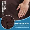 imageHVERSAILTEX Sofa Cover 4 Piece T Cushion Sofa Slipcovers Couch Cover Furniture Protector Stretch T Cushion Sofa Covers for 3 Cushion Couch with 3 Individual T Cushion Covers IvoryBrown