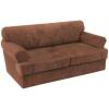 imageHVERSAILTEX Sofa Cover 4 Piece T Cushion Sofa Slipcovers Couch Cover Furniture Protector Stretch T Cushion Sofa Covers for 3 Cushion Couch with 3 Individual T Cushion Covers IvoryCaramel