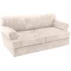 imageHVERSAILTEX Sofa Cover 4 Piece T Cushion Sofa Slipcovers Couch Cover Furniture Protector Stretch T Cushion Sofa Covers for 3 Cushion Couch with 3 Individual T Cushion Covers IvoryIvory
