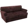 imageHVERSAILTEX Sofa Cover 4 Piece T Cushion Sofa Slipcovers Couch Cover Furniture Protector Stretch T Cushion Sofa Covers for 3 Cushion Couch with 3 Individual T Cushion Covers IvoryBrown