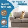 imageHVERSAILTEX Sofa Cover 4 Piece T Cushion Sofa Slipcovers Couch Cover Furniture Protector Stretch T Cushion Sofa Covers for 3 Cushion Couch with 3 Individual T Cushion Covers IvoryTaupe