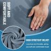 imageHVERSAILTEX Sofa Cover 4 Piece T Cushion Sofa Slipcovers Couch Cover Furniture Protector Stretch T Cushion Sofa Covers for 3 Cushion Couch with 3 Individual T Cushion Covers IvoryStone Blue