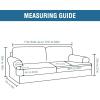 imageHVERSAILTEX Sofa Cover 4 Piece T Cushion Sofa Slipcovers Couch Cover Furniture Protector Stretch T Cushion Sofa Covers for 3 Cushion Couch with 3 Individual T Cushion Covers IvoryRust