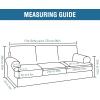 imageHVERSAILTEX Sofa Cover 4 Piece T Cushion Sofa Slipcovers Couch Cover Furniture Protector Stretch T Cushion Sofa Covers for 3 Cushion Couch with 3 Individual T Cushion Covers IvoryRust