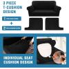 imageHVERSAILTEX Sofa Cover 4 Piece T Cushion Sofa Slipcovers Couch Cover Furniture Protector Stretch T Cushion Sofa Covers for 3 Cushion Couch with 3 Individual T Cushion Covers IvoryBlack