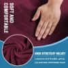 imageHVERSAILTEX Sofa Cover 4 Piece T Cushion Sofa Slipcovers Couch Cover Furniture Protector Stretch T Cushion Sofa Covers for 3 Cushion Couch with 3 Individual T Cushion Covers IvoryBurgundy