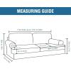 imageHVERSAILTEX Sofa Cover 4 Piece T Cushion Sofa Slipcovers Couch Cover Furniture Protector Stretch T Cushion Sofa Covers for 3 Cushion Couch with 3 Individual T Cushion Covers IvoryBrown