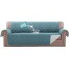 imageHVERSAILTEX Sofa Covers for 3 Cushion Couch Dog Couch Protector Furniture Covers for Pets 100 Waterproof Cover with NonSkid Backing ampamp Elastic StrapsSofa Coconut MilkStone Blue