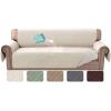 imageHVERSAILTEX Sofa Covers for 3 Cushion Couch Dog Couch Protector Furniture Covers for Pets 100 Waterproof Cover with NonSkid Backing ampamp Elastic StrapsSofa Coconut MilkCoconut Milk
