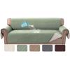 imageHVERSAILTEX Sofa Covers for 3 Cushion Couch Dog Couch Protector Furniture Covers for Pets 100 Waterproof Cover with NonSkid Backing ampamp Elastic StrapsSofa Coconut MilkPale Aqua