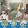 imageHVERSAILTEX Sofa Covers for 3 Cushion Couch Dog Couch Protector Furniture Covers for Pets 100 Waterproof Cover with NonSkid Backing ampamp Elastic StrapsSofa Coconut MilkPale Aqua