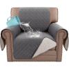 imageHVERSAILTEX Sofa Covers for 3 Cushion Couch Dog Couch Protector Furniture Covers for Pets 100 Waterproof Cover with NonSkid Backing ampamp Elastic StrapsSofa Coconut MilkRocket Gray