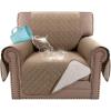 imageHVERSAILTEX Sofa Covers for 3 Cushion Couch Dog Couch Protector Furniture Covers for Pets 100 Waterproof Cover with NonSkid Backing ampamp Elastic StrapsSofa Coconut MilkFrench Oak