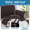 imageHVERSAILTEX Sofa Covers for 3 Cushion Couch Dog Couch Protector Furniture Covers for Pets 100 Waterproof Cover with NonSkid Backing ampamp Elastic StrapsSofa Coconut MilkBrown