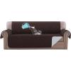 imageHVERSAILTEX Sofa Covers for 3 Cushion Couch Dog Couch Protector Furniture Covers for Pets 100 Waterproof Cover with NonSkid Backing ampamp Elastic StrapsSofa Coconut MilkBrown
