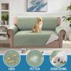 imageHVERSAILTEX Sofa Covers for 3 Cushion Couch Dog Couch Protector Furniture Covers for Pets 100 Waterproof Cover with NonSkid Backing ampamp Elastic StrapsSofa Coconut MilkPale Aqua