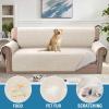 imageHVERSAILTEX Sofa Covers for 3 Cushion Couch Dog Couch Protector Furniture Covers for Pets 100 Waterproof Cover with NonSkid Backing ampamp Elastic StrapsSofa Coconut MilkCoconut Milk