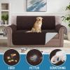 imageHVERSAILTEX Sofa Covers for 3 Cushion Couch Dog Couch Protector Furniture Covers for Pets 100 Waterproof Cover with NonSkid Backing ampamp Elastic StrapsSofa Coconut MilkBrown