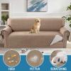 imageHVERSAILTEX Sofa Covers for 3 Cushion Couch Dog Couch Protector Furniture Covers for Pets 100 Waterproof Cover with NonSkid Backing ampamp Elastic StrapsSofa Coconut MilkFrench Oak