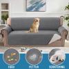 imageHVERSAILTEX Sofa Covers for 3 Cushion Couch Dog Couch Protector Furniture Covers for Pets 100 Waterproof Cover with NonSkid Backing ampamp Elastic StrapsSofa Coconut MilkRocket Gray