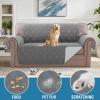 imageHVERSAILTEX Sofa Covers for 3 Cushion Couch Dog Couch Protector Furniture Covers for Pets 100 Waterproof Cover with NonSkid Backing ampamp Elastic StrapsSofa Coconut MilkDove Grey