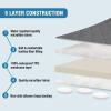 imageHVERSAILTEX Sofa Covers for 3 Cushion Couch Dog Couch Protector Furniture Covers for Pets 100 Waterproof Cover with NonSkid Backing ampamp Elastic StrapsSofa Coconut MilkRocket Gray