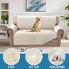 imageHVERSAILTEX Sofa Covers for 3 Cushion Couch Dog Couch Protector Furniture Covers for Pets 100 Waterproof Cover with NonSkid Backing ampamp Elastic StrapsSofa Coconut MilkCoconut Milk