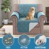 imageHVERSAILTEX Sofa Covers for 3 Cushion Couch Dog Couch Protector Furniture Covers for Pets 100 Waterproof Cover with NonSkid Backing ampamp Elastic StrapsSofa Coconut MilkStone Blue