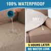 imageHVERSAILTEX Sofa Covers for 3 Cushion Couch Dog Couch Protector Furniture Covers for Pets 100 Waterproof Cover with NonSkid Backing ampamp Elastic StrapsSofa Coconut MilkFrench Oak
