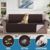 imageHVERSAILTEX Sofa Covers for 3 Cushion Couch Dog Couch Protector Furniture Covers for Pets 100 Waterproof Cover with NonSkid Backing ampamp Elastic StrapsSofa Coconut MilkBrown