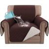 imageHVERSAILTEX Sofa Covers for 3 Cushion Couch Dog Couch Protector Furniture Covers for Pets 100 Waterproof Cover with NonSkid Backing ampamp Elastic StrapsSofa Coconut MilkChocolate