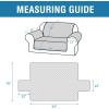 imageHVERSAILTEX Sofa Covers for 3 Cushion Couch Dog Couch Protector Furniture Covers for Pets 100 Waterproof Cover with NonSkid Backing ampamp Elastic StrapsSofa Coconut MilkCoconut Milk