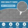 imageHVERSAILTEX Sofa Covers for 3 Cushion Couch Dog Couch Protector Furniture Covers for Pets 100 Waterproof Cover with NonSkid Backing ampamp Elastic StrapsSofa Coconut MilkDove Grey
