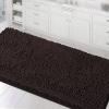 imageHVERSAILTEX Toilet Mat U Shaped Bathroom Rugs Bath Mats for Bathroom Non Slip Luxury Chenille Bath Mat U Shape 20x24 Extra Soft and Absorbent Shaggy Rugs Washable Dry Fast  Aqua FoamChocolate